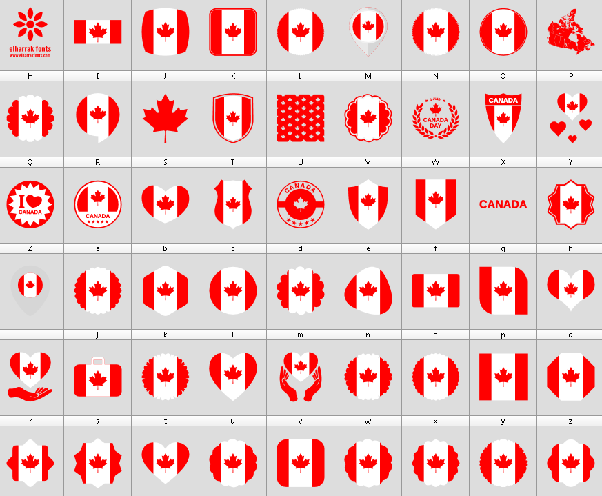 Font Canada Color